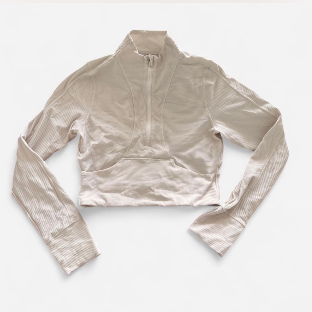 90 Degree By Reflex White Long Sleeve Zip-Up